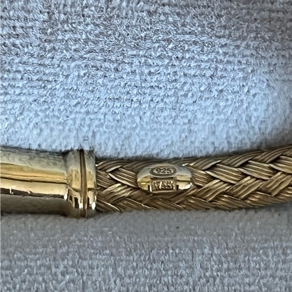 Mia Fiore gold over 925 sterling silver bangle bracelets. - Picture 7 of 7